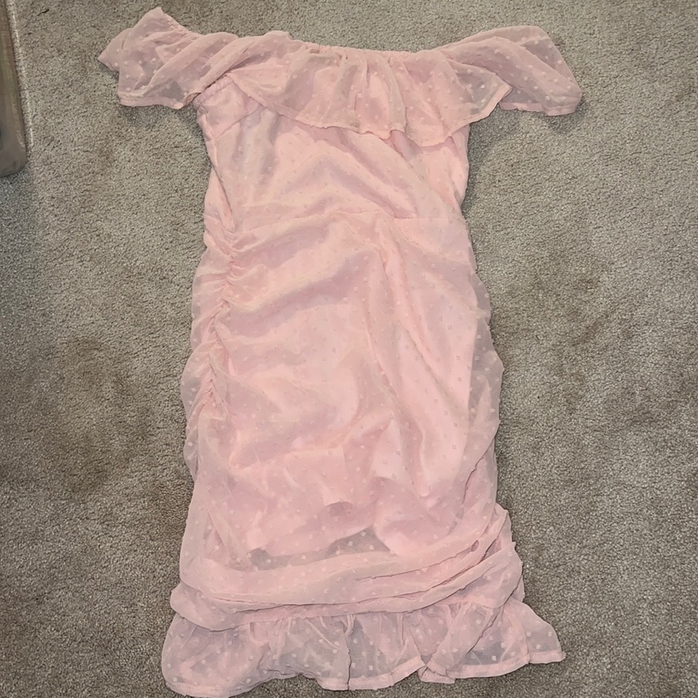 Baby Pink Mini Dress